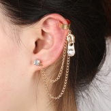 fashion rhinestone zipper    ear cuff  earring wrap sold by pcs