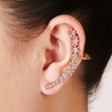 fashion long rhinestone   ear cuff  earring wrap sold by pcs