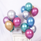 QQ001 3.2g 12-inch 100pcs/bag latex metal balloon wedding room decoration birthday party supplies