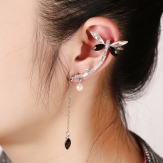 punk style dragon fly chain triangle  ear cuff  ear wrap sold by pcs