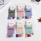 5 finger socks sold by pairs  women's socks cotton socks