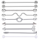 Steel arrow earring  piercing  sets   9pcs/sets  sold by sets