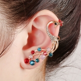 fashion style  punk earring  leave  without the ear hole  earrings