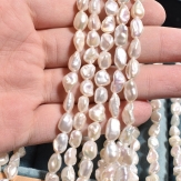 6-7mm Freshwater Pearl Jewelry Baroque Pearl reborn  pearls DIY beads