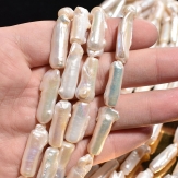 long shape   Baroque freashwater pearls  sold by strands