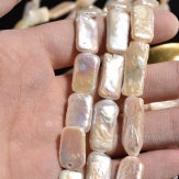 Rectangle Shape  Baroque freashwater pearls  sold by strands