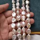 10-11mm smooth   big  square shape   Baroque freashwater pearls  sold by strands