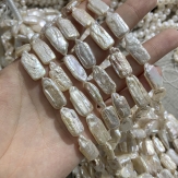 9-10mm nature   big  square shape   Baroque freashwater pearls  sold by strands