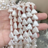 11-12mm triangle shape   Baroque freashwater pearls  sold by strands