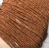 Gold sand  Stone Loose Beads 2mm 3mm For Jewelry Making DIY Bracelet Accessories 15''