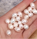 8.5-9mm half drilled watershape pearls  freshwater pearls white color many size for your choice