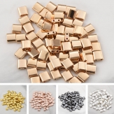 5*5mm square  nature Color  hematite  beads 15.5
