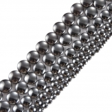 4mm 6mm 8mm 10mm  round  coin nature Color  hematite  beads 15.5