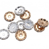 15mm  rhinestone spacer brass  spacer  Rondelle rhinestone beads 100 pcs/bag