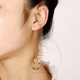 butterfly  style  punk earring  leave  without the ear hole  earrings