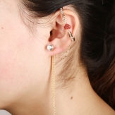 fashion style  punk earring heart  clips  ear hole  earrings
