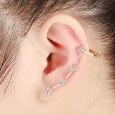 fashion style  punk earring  heart  flower  earring clips