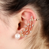 rhinestone  hollow  earring punk  earring clips