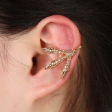 rhinestone paw  hollow     earring punk  earring clips