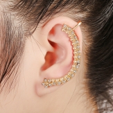 rhinestone   hollow     earring punk  earring clips