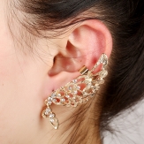 butterfly  hollow  earring punk  earring clips