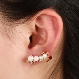 fashion pearls earrings    earring punk  earring clips