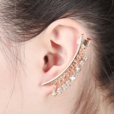 fashion rhinestone  earrings    earring punk dangling  earring clips