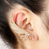 rhinestone flower  rhinestone  earrings    earring punk  earring clips