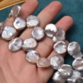 14-15mm smoothly  Baroque Pearl   freshwater pearls sold by  strands   freshwater pearls