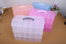 Plastic Bead Container, Rectangle  plastic boxes 33.2cm*18.5cm*24.5cm