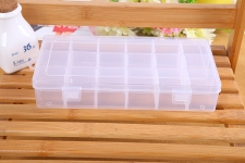 18 rooms  Plastic Bead Container, Rectangle  plastic boxes   23.5*12.8*4.3