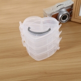 heart shape Plastic Bead Container, Rectangle  plastic boxes   15.5*15.5*12.5cm