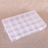 Plastic Bead Container, Rectangle  plastic boxes  middle 24 rooms  27.8*18*4.7cm