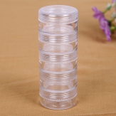round Plastic Bead Container, Rectangle  plastic boxes  3.8*3.8*10cm