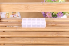 Plastic Bead Container, Rectangle  plastic boxes 9*4*2cm
