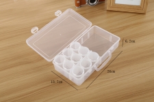 Plastic Bead Container, Rectangle  plastic boxes   26*13.7*6.2cm