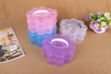Plastic Bead Container, Rectangle  plastic boxes 17*17*7.4cm