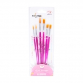 plastic  painting sets  nylon   brush  6 pcs  /bag sold by sets