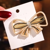Fashion Diamond bow  Hair Clip Snap Barrette Stick Hairpin Hair Styling Accessories For Women Girls