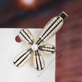 Fashion Diamond bow  Hair Clip Snap Barrette Stick Hairpin Hair Styling Accessories For Women Girls