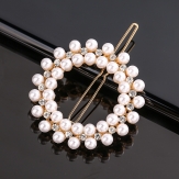 Fashion Diamond  round    Hair Clip Snap Barrette Stick Hairpin Hair Styling Accessories For Women Girls
