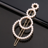 Fashion  pearls round    Hair Clip Snap Barrette Stick Hairpin Hair Styling Accessories For Women Girls