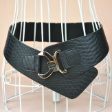 snake women's  wide elastic velvet  belt fashion belt