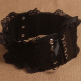 both lace  women's very  wide elastic velvet  belt fashion belt