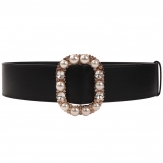 women's   dress pearls  pu belt   belt   fashion belt