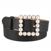 women's   pearls  dress Pu leather   belt   belt   fashion belt