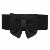 women's  black bow  dress elastic  belt   belt   fashion belt