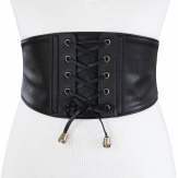 women's  black  wide dress elastic  belt   belt   fashion belt