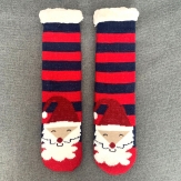 Christmas Slipper Women Socks Winter Warm Fleece Lined Sock Ladies Soft Fluffy socks