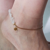 nature stone  chain  Ankle Bracelet  Ankle foot chain jewelry handmade